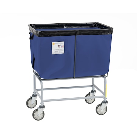 R&B Wire Products Elevated Basket Truck, Vinyl, 6 Bushel, Navy 466NVY